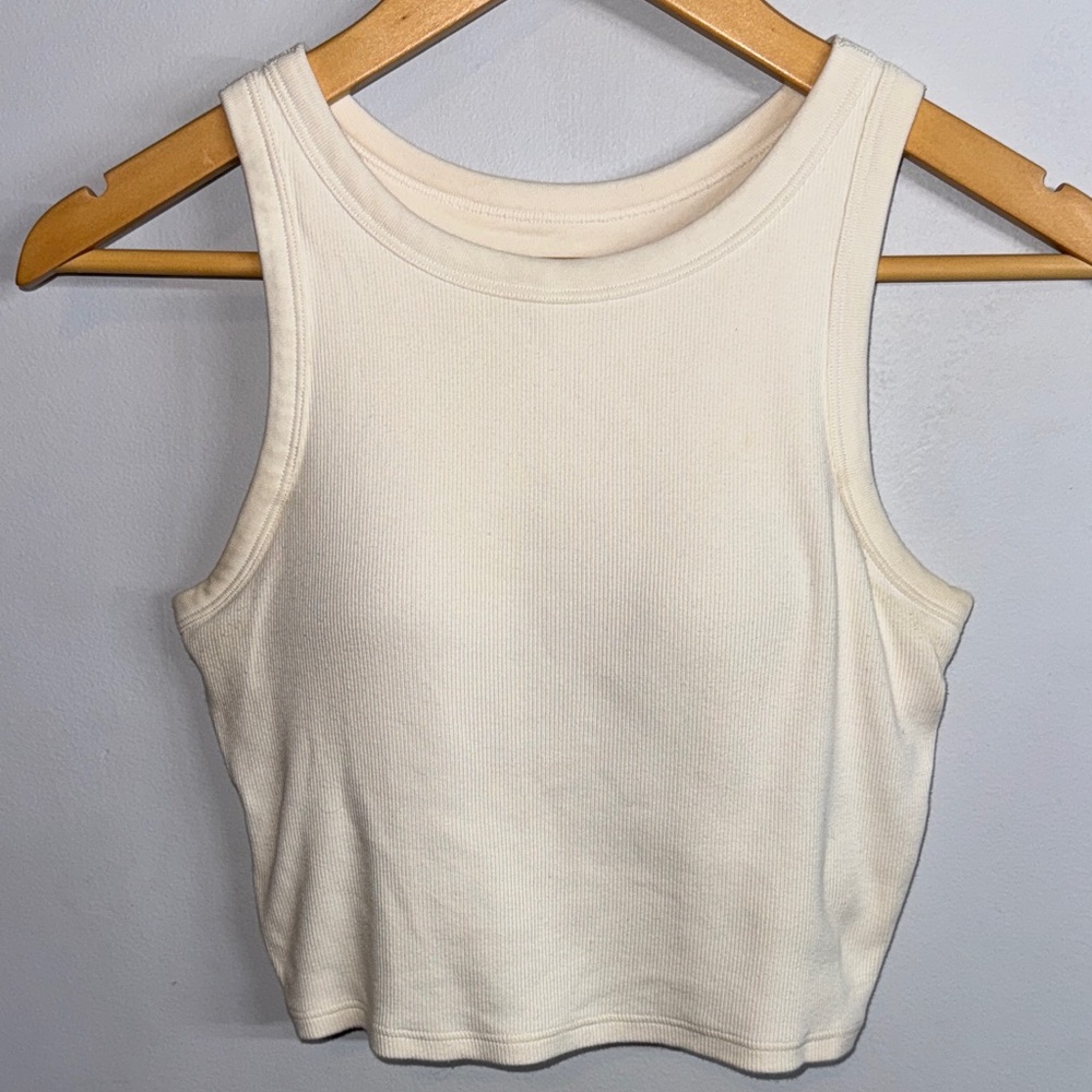 Uniqlo Airism Women's Ribbed Cropped Bra Top